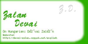 zalan devai business card